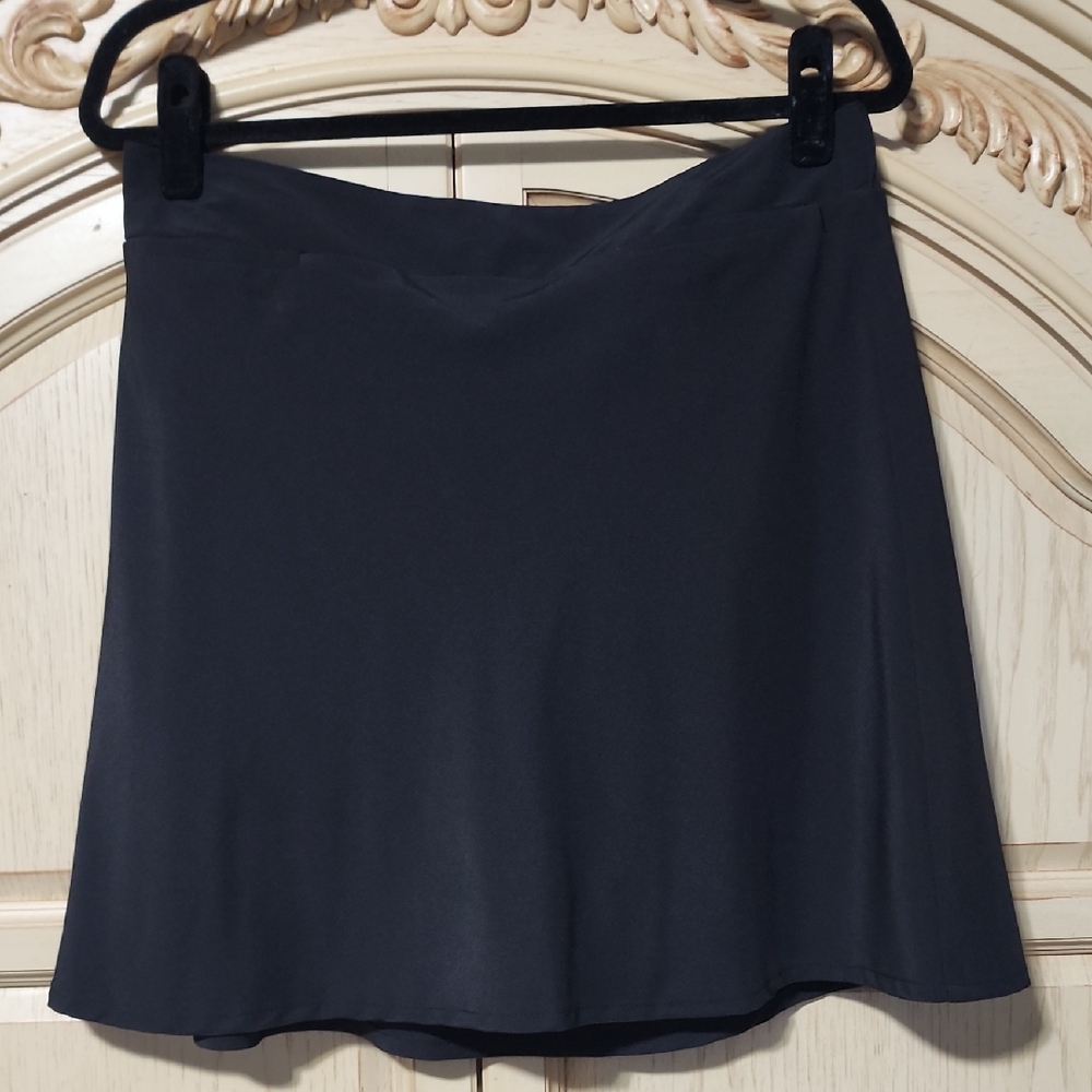 Croft & Barrow Black A-Line Mini Skirt Work